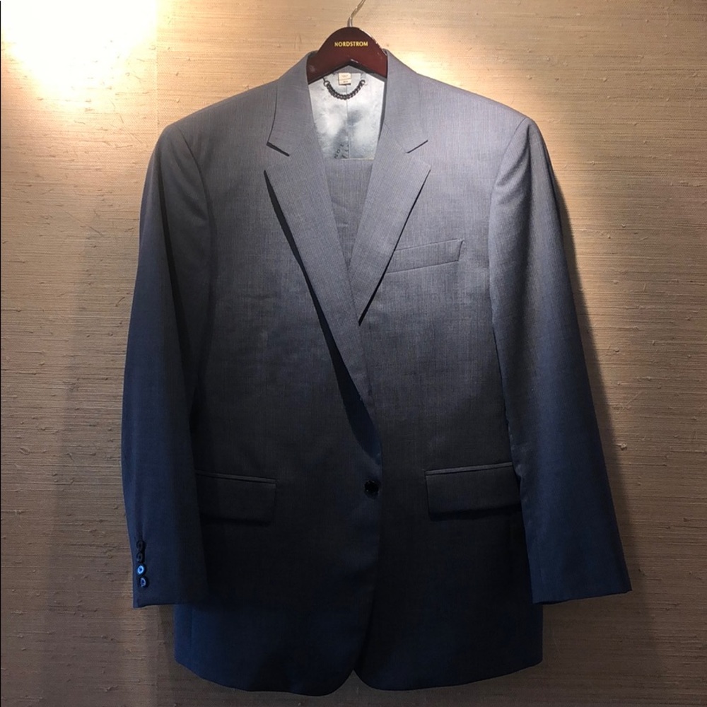 Grey pinstripe Burberry suit